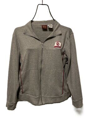 Women's Red Oak Sportswear for Ladies OU Zip Jacket w/Front Pockets Size Large